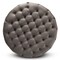 Baxton Studio Sasha Grey Velvet Upholstered Gold Finished Round Cocktail Ottoman 163-10569 - alternate 4